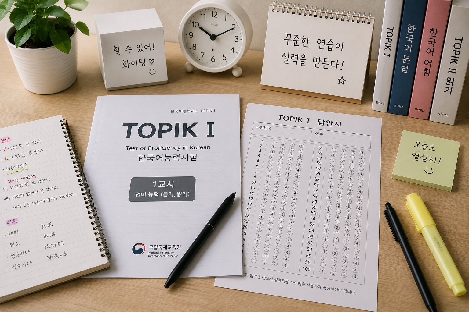 Korean Language for Beginners TOPIK exam preparation